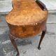 Console lady's desk in walnut burl from the early 20th century.