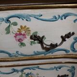 Italian dresser two drawers décor on beige background