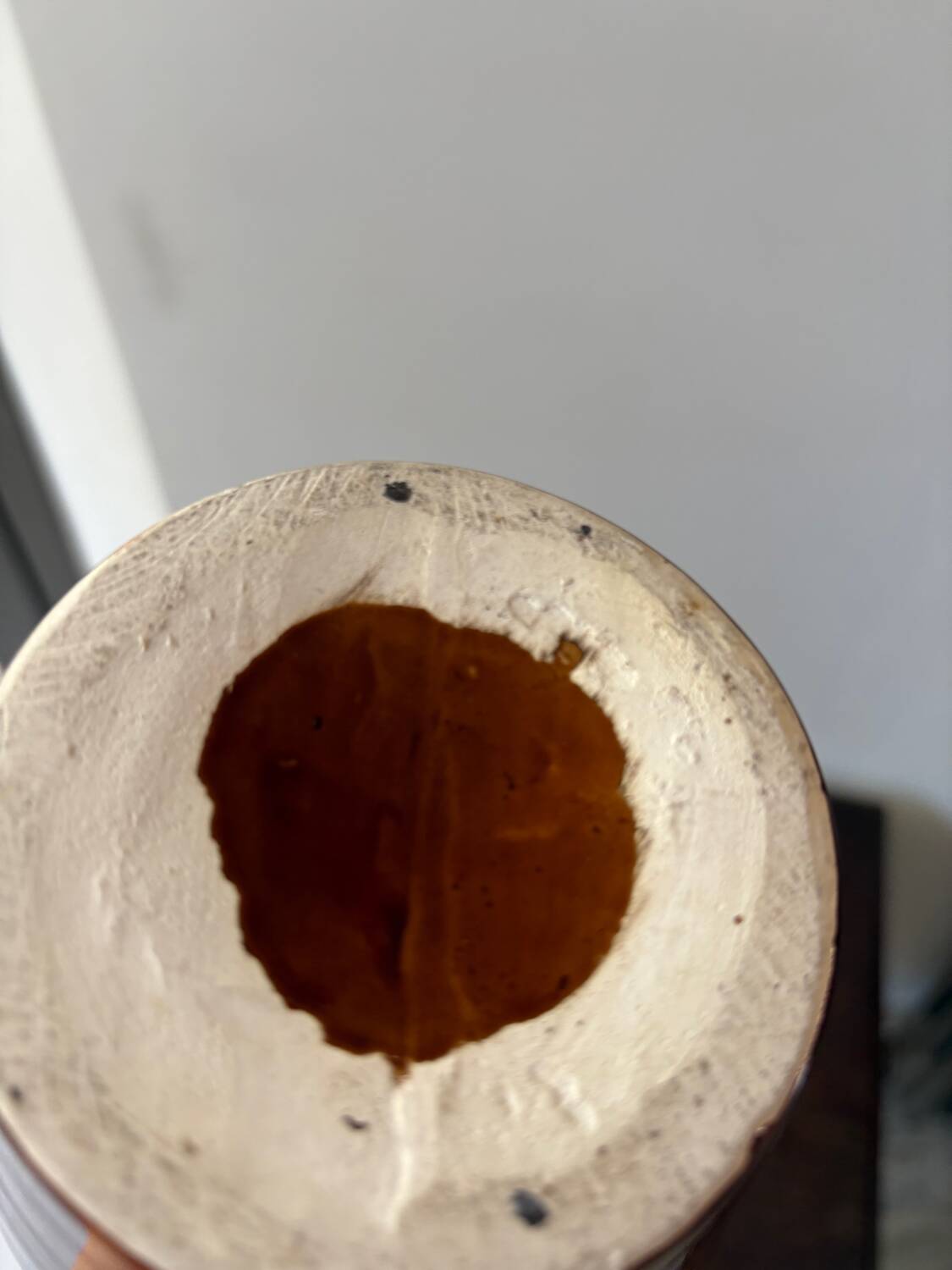 Vallauris ceramic vase, Fat Lava