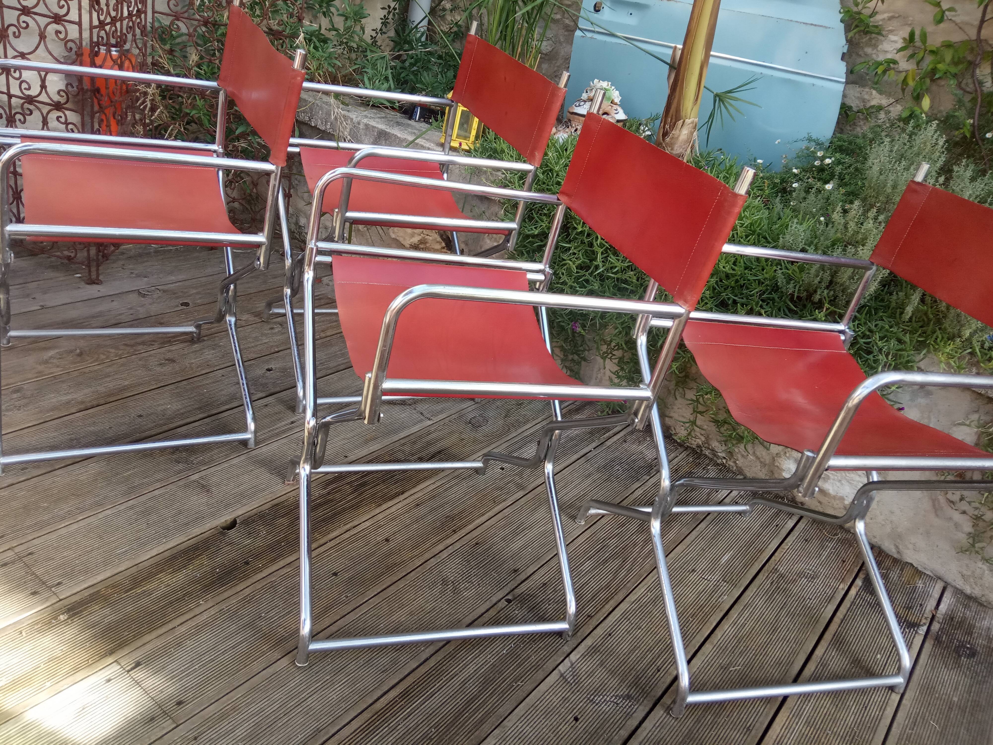 Lots of vintage chairs from "Director" foldable