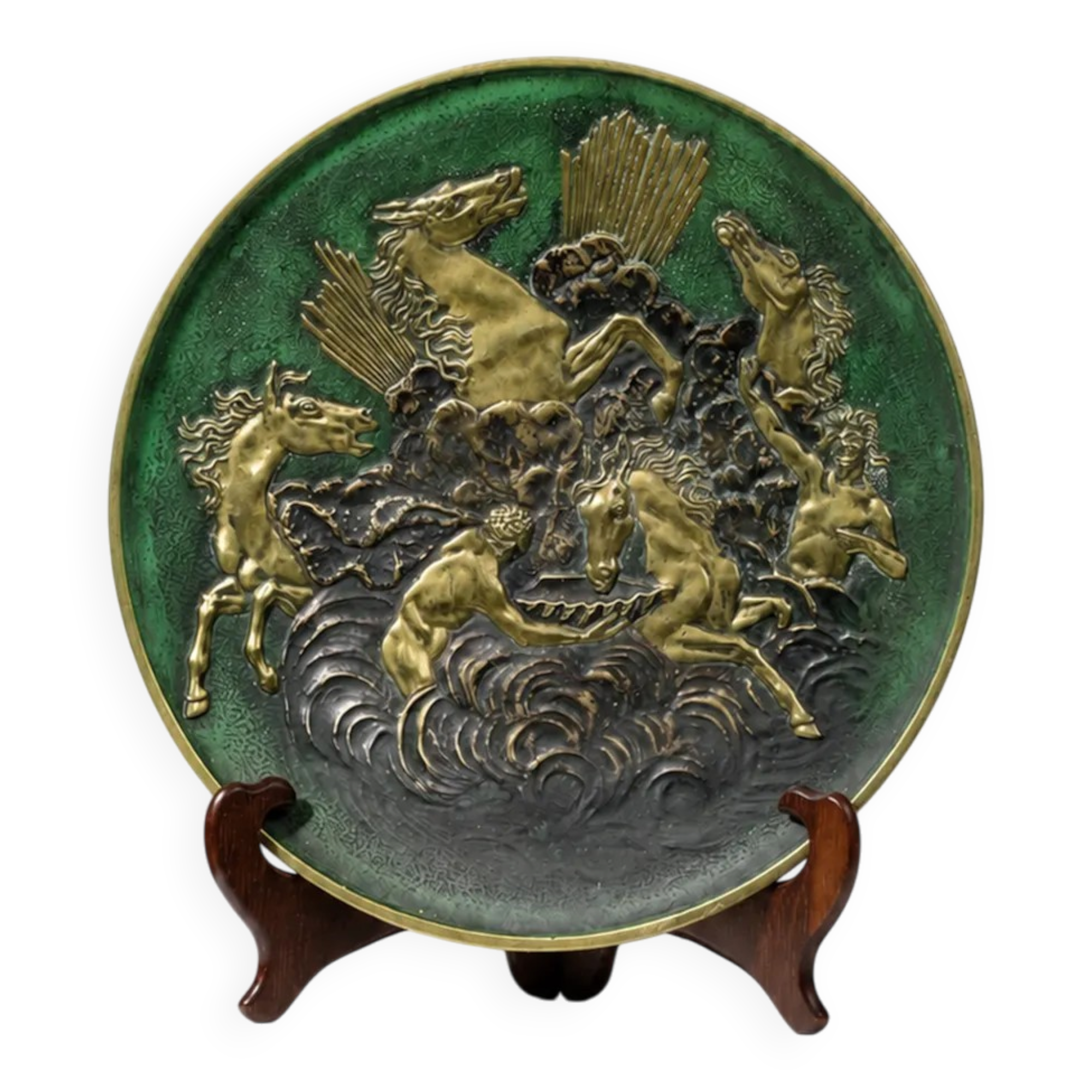 Large bronze bowl "Horses of Apollo" — Max Le Verrier - 1930s