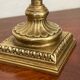Pair of candle holders in gilded bronze nineteenth century