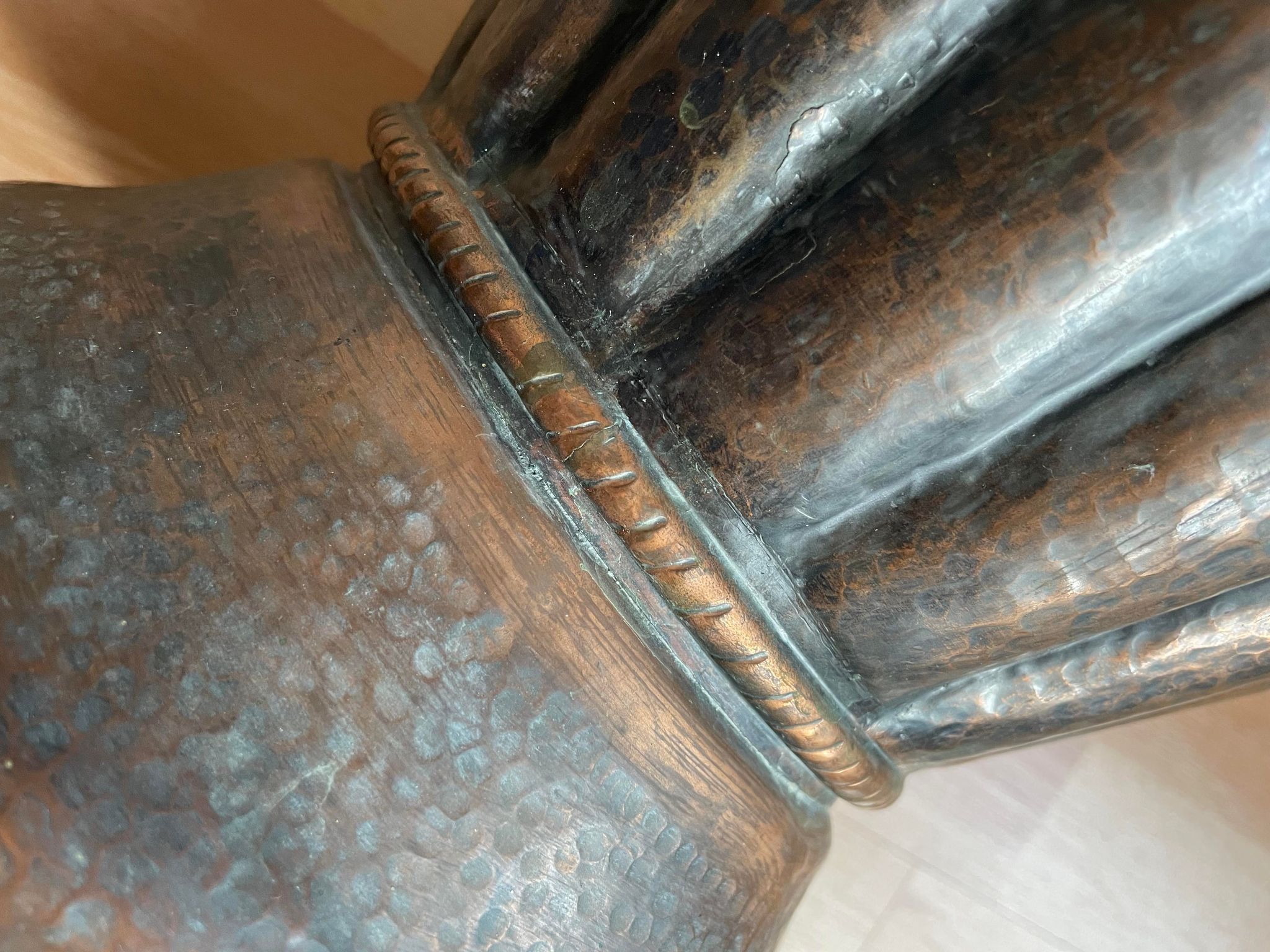 Copper umbrella stand
