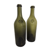 Pair of old bottles Pernod Fils