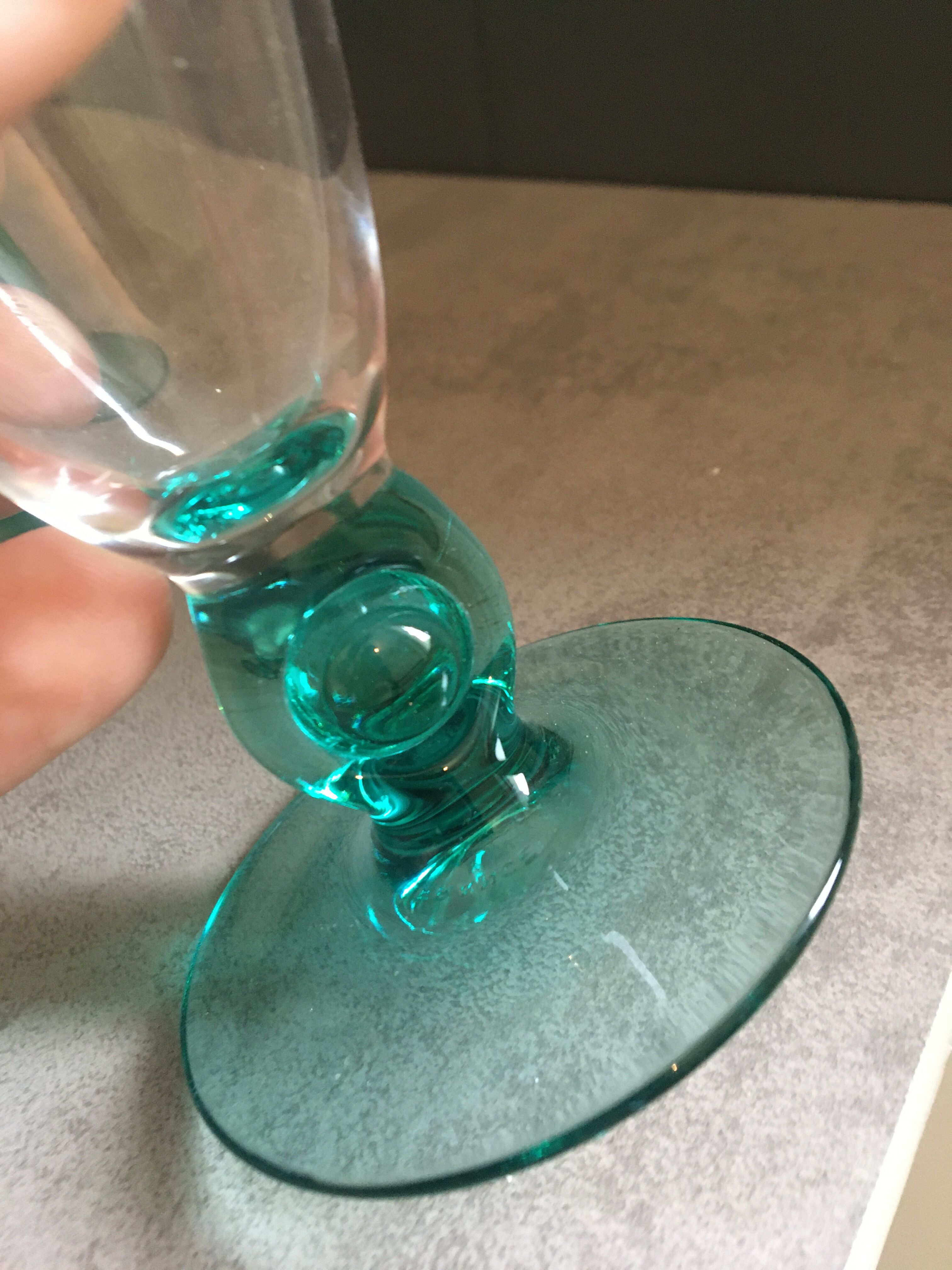 7 verres Luminarc bleu turquoise