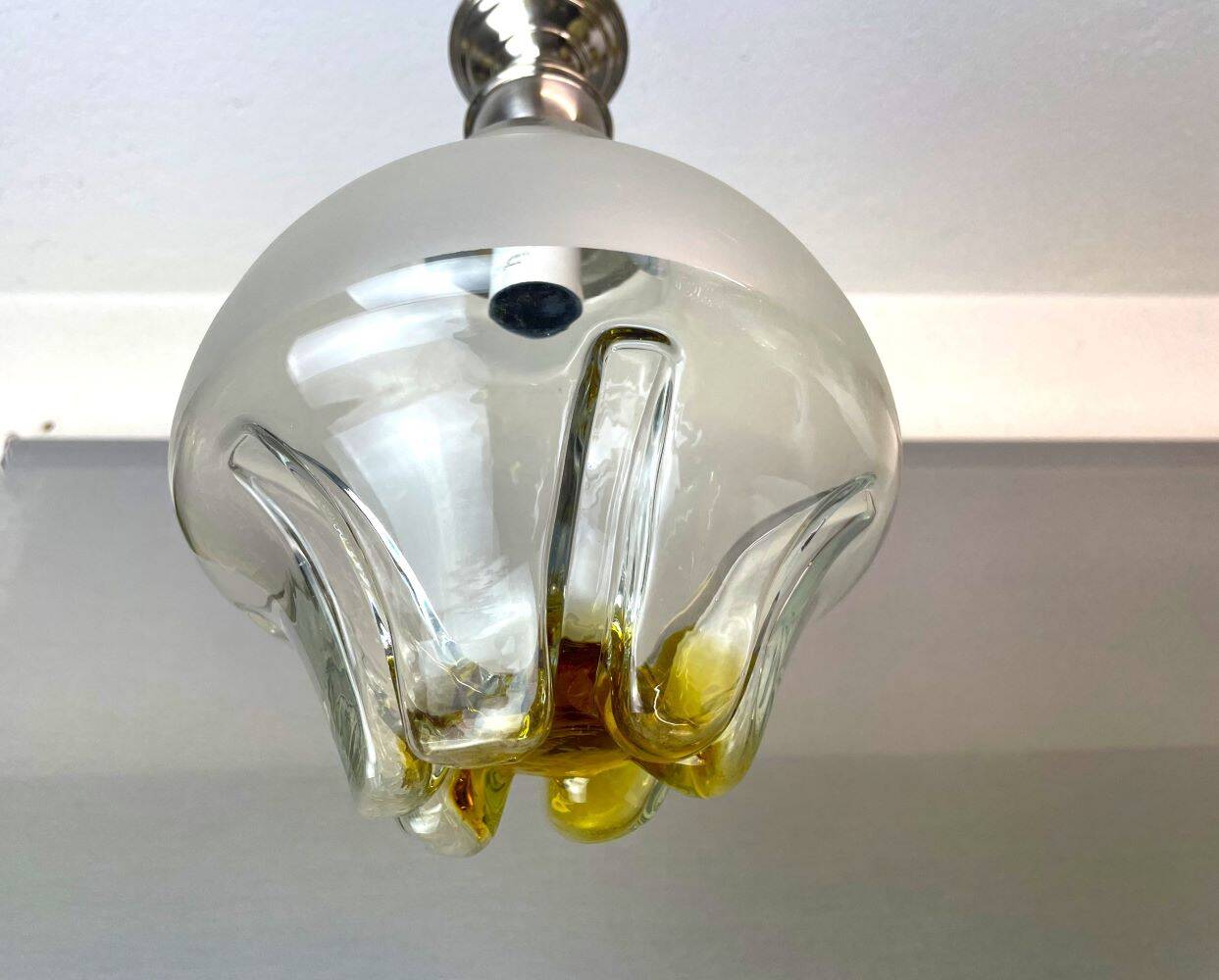 Italian Art Glass hanging lamp 1960s