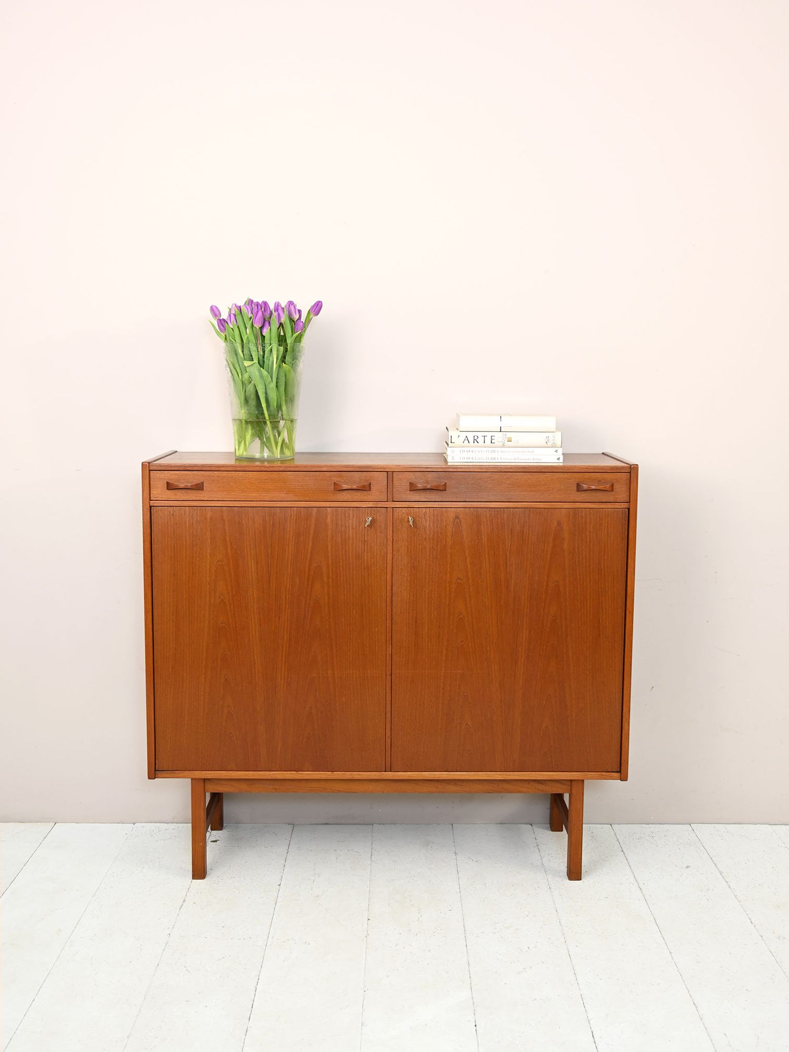 Vintage Scandinavian sideboard with drawers