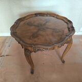 Regency round wooden coffee table