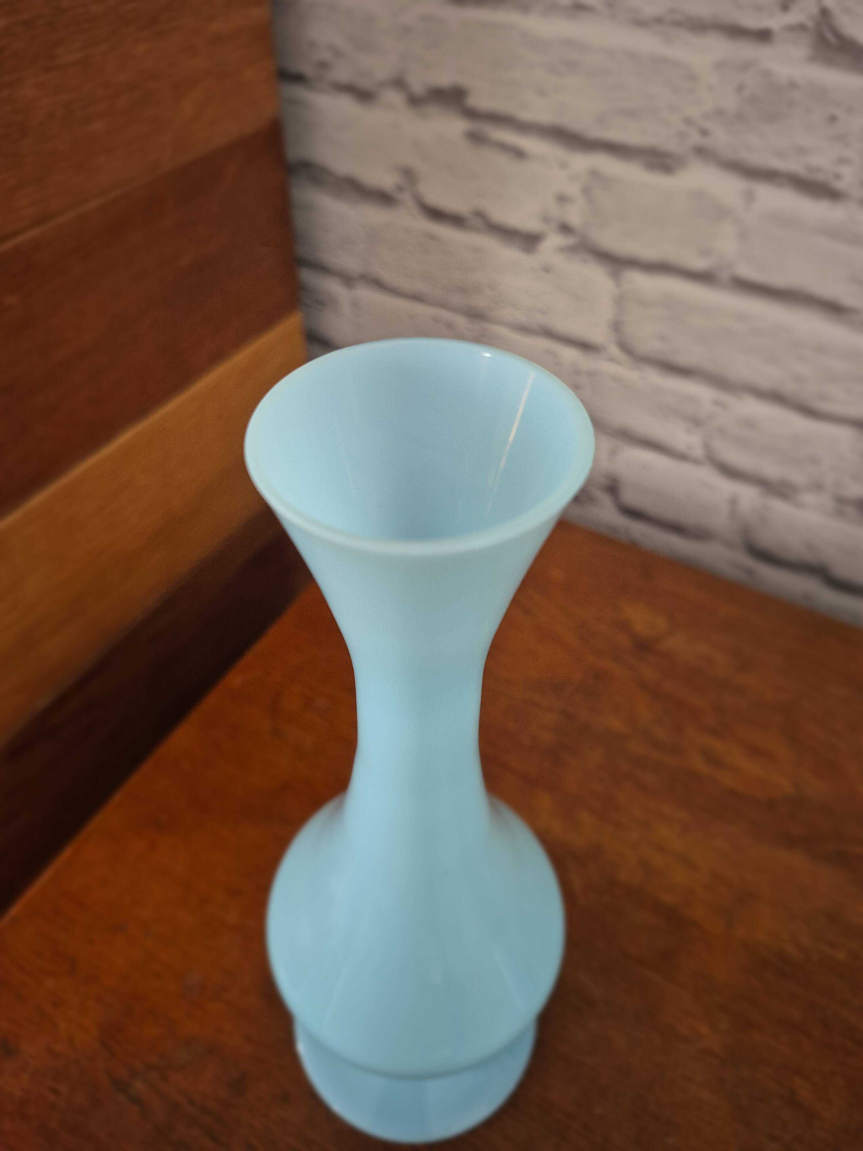 Vintage sky blue opaline vase