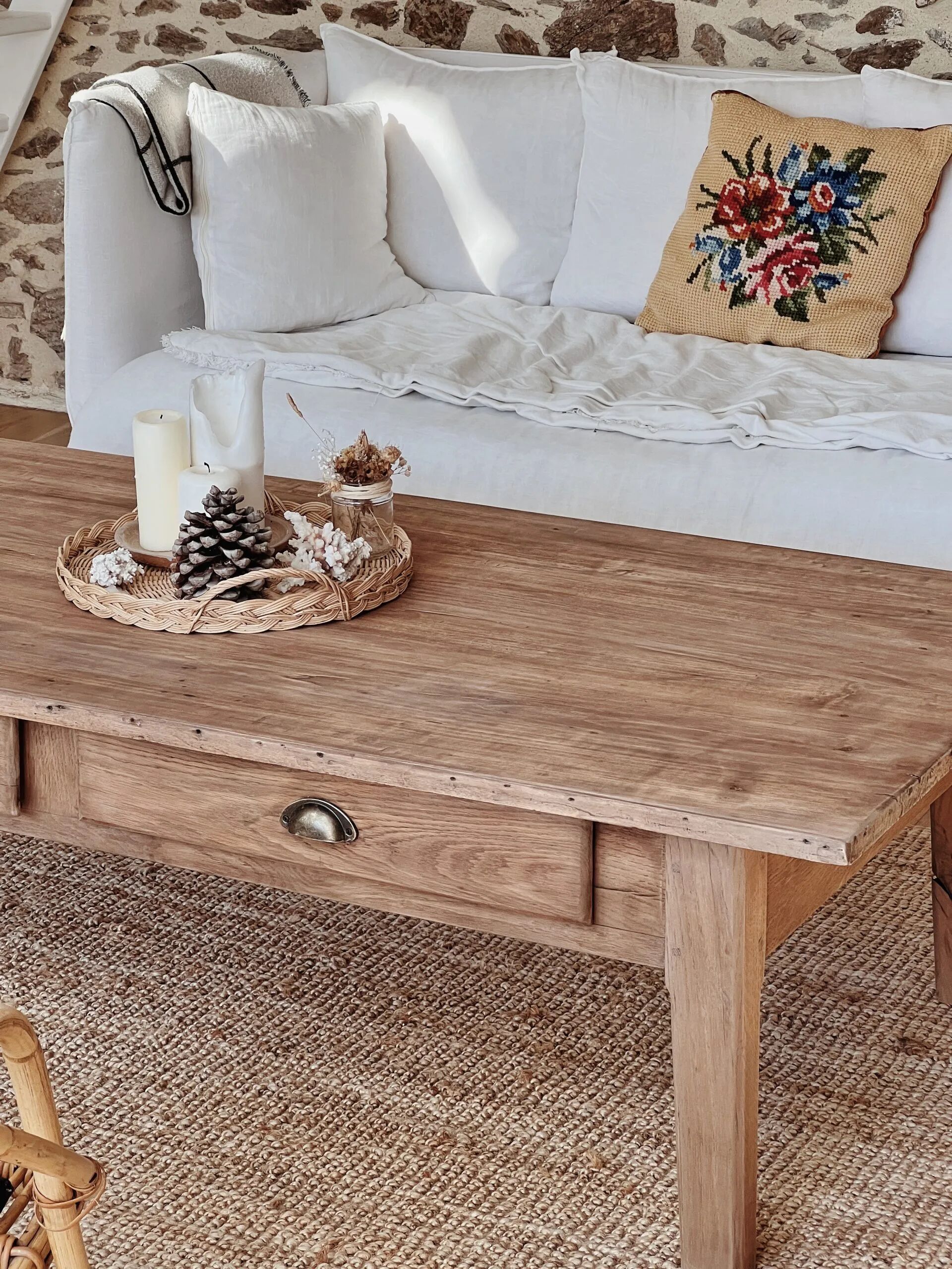 Renovated farmhouse coffee table