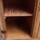 Art Deco buffet in raw oak wood.