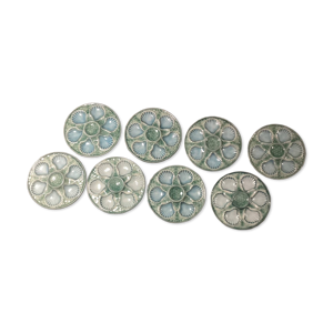 8 assiettes à huîtres
