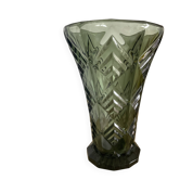 Vase vintage style ARt Déco en verre taillé