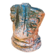 Glazed terracotta sculpture vase, late 20th century