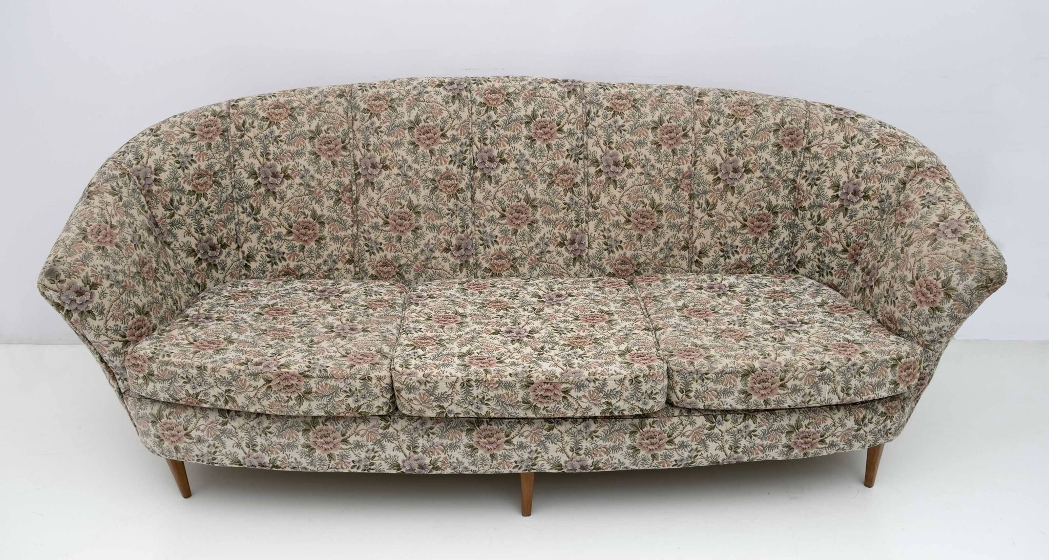 Ico Parisi Style Mid-Century Modern Italian Sofa, 1950s