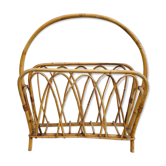 Porte revue bambou vintage années 60