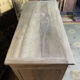 Louis Philippe low buffet in restored walnut 19th