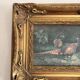 Ancient Impressionist Painting Hunting Pheasant English Rococo Frame