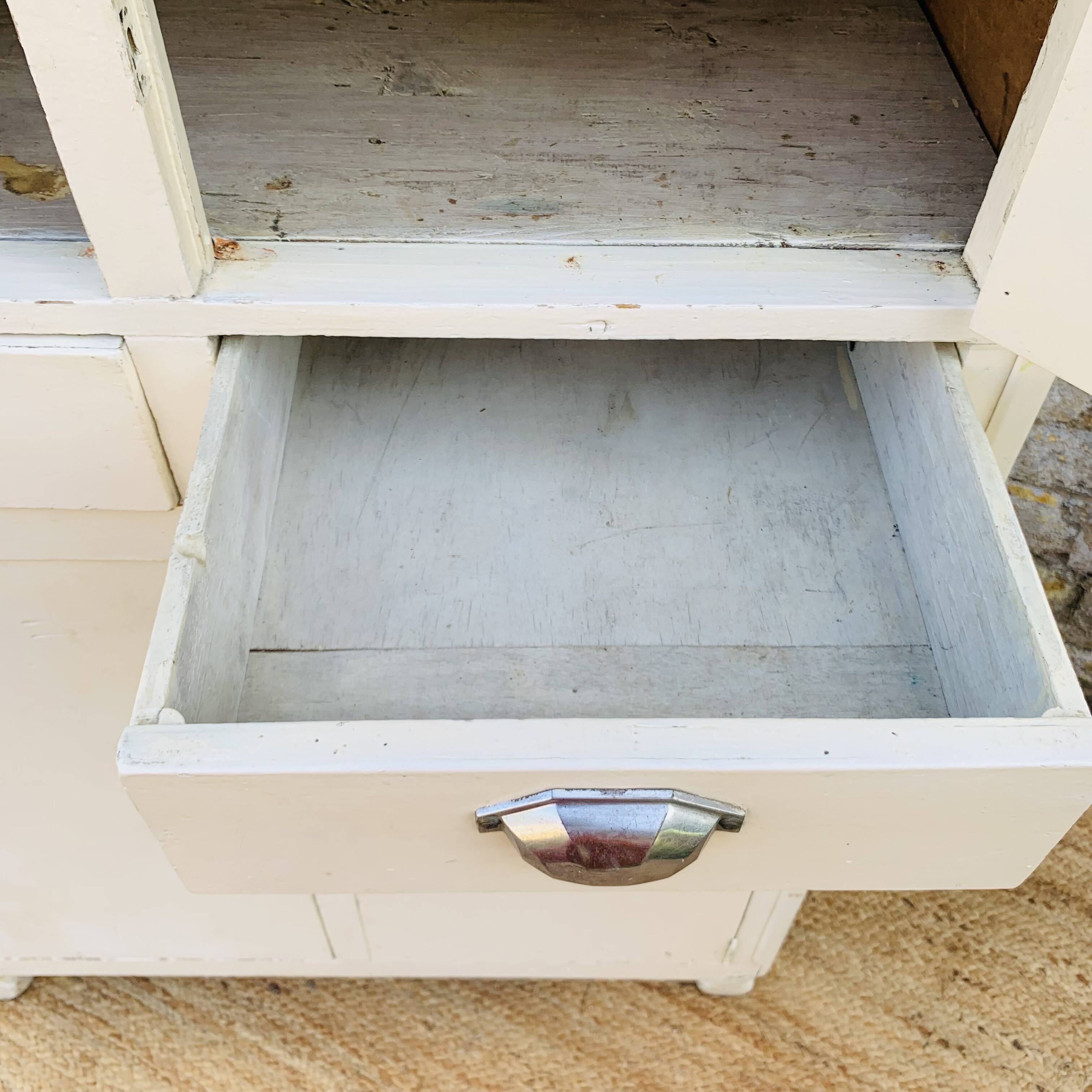 Vintage white sideboard