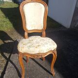 chaise chauffeuse capitonée style louis XV