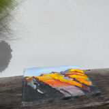 Sunny mountain painting