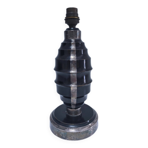 Pied de lampe Art Déco - argent