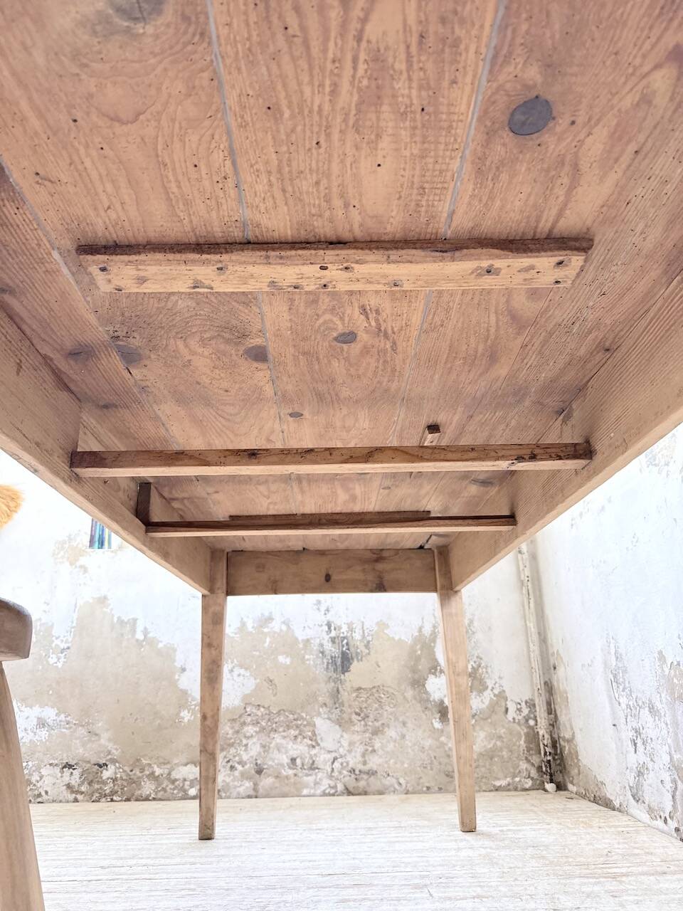 1950 pine farmhouse table 2m