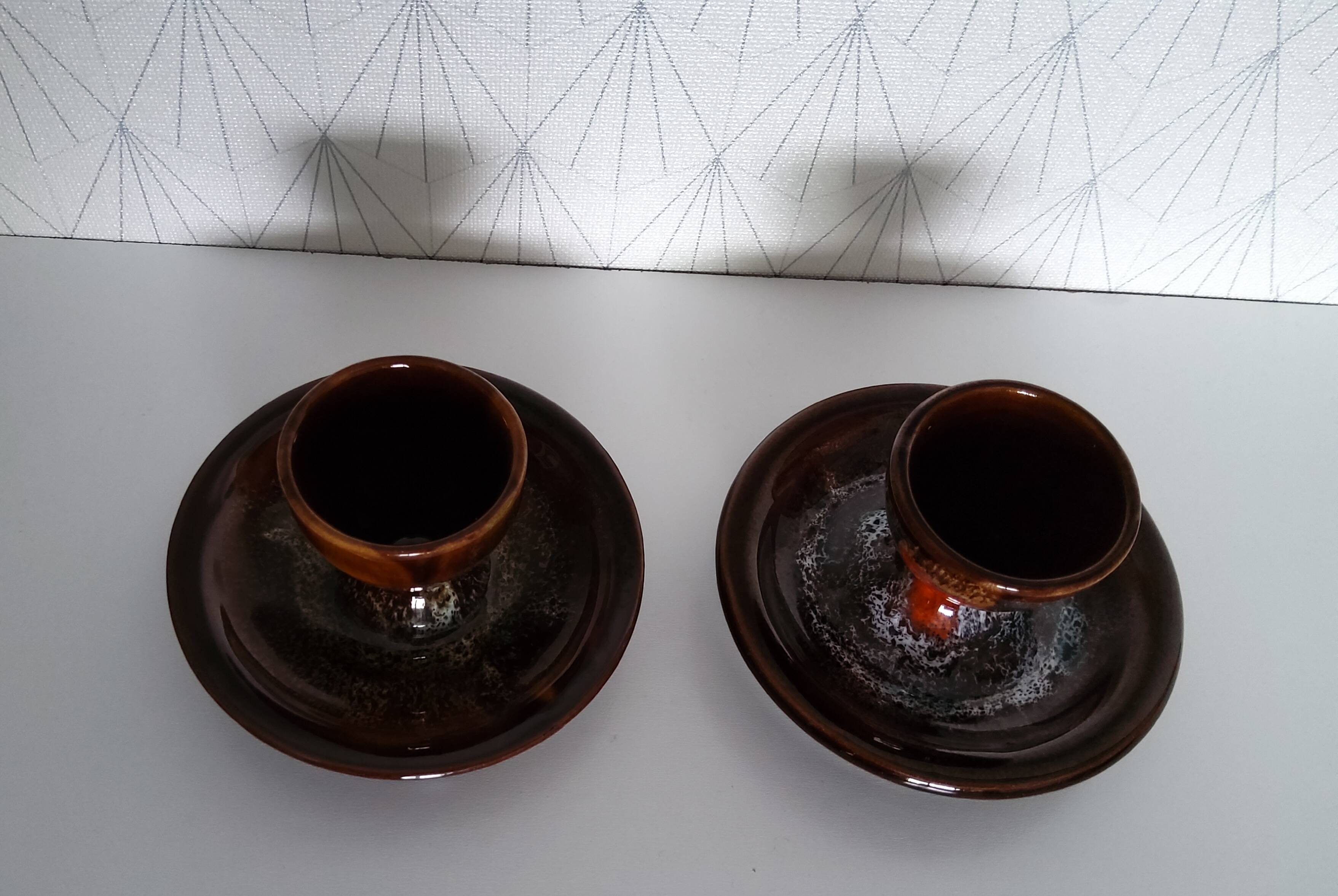 Set of 2 Vallauris egg cups