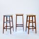 Eric Buch (Buck) Dyrlund teak bar stool, set of 3, Denmark 1960s