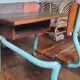 vintage school desk