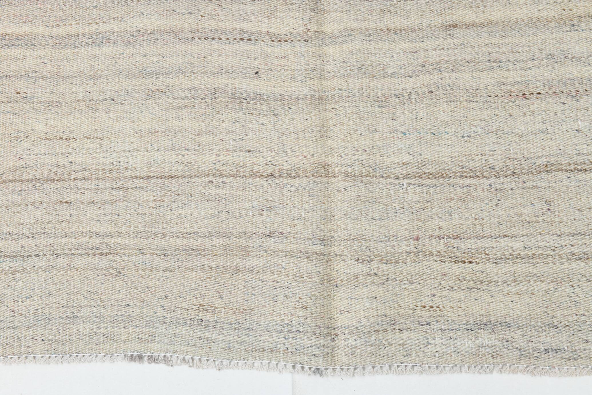 Turkish Mid Century Modern Vintage Kilim Rug, 143x172Cm