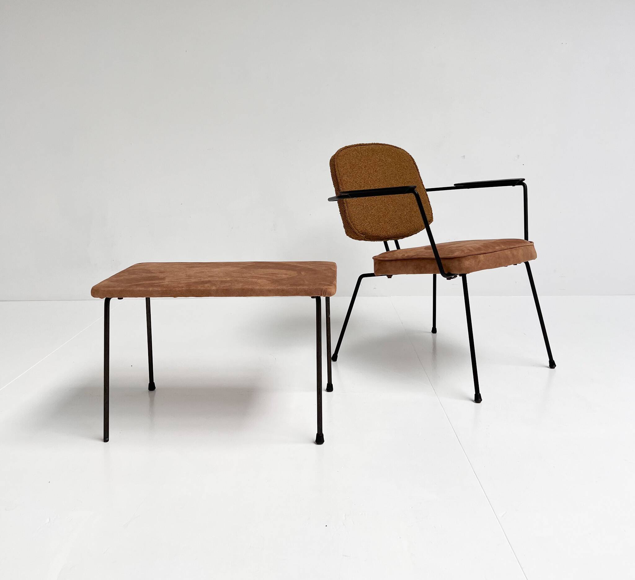 Model 5002 armchair with table by Rudolf Wolf for Elsrijk, 1950s