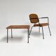 Model 5002 armchair with table by Rudolf Wolf for Elsrijk, 1950s