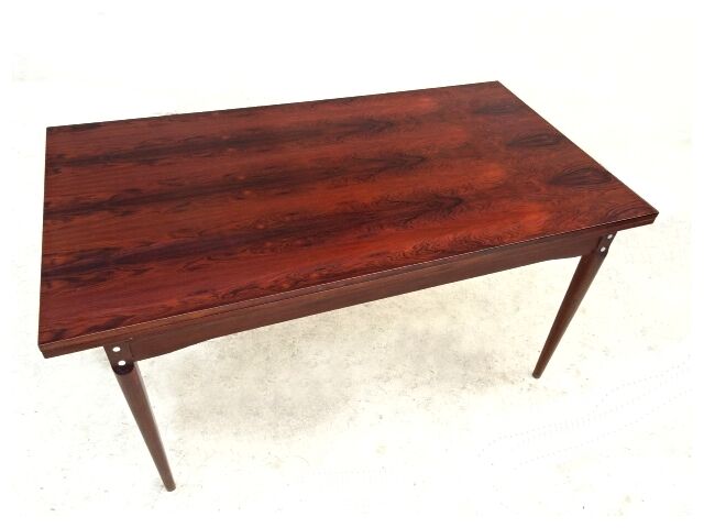 Table extensible palissandre vintage scandinave 1960