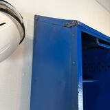 Metal locker with metal rivets