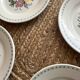 6 Digoin Sarreguemines flat plates from the 40s