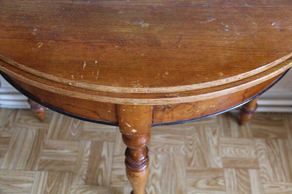 Table demi-lune Louis-Philippe