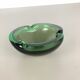 Heavy Murano Glass "Green" Bowl Element Shell Ashtray Murano, Italy, 1970s