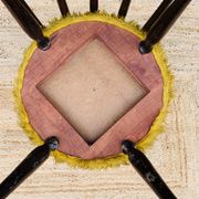 Pair of yellow moumoute chairs