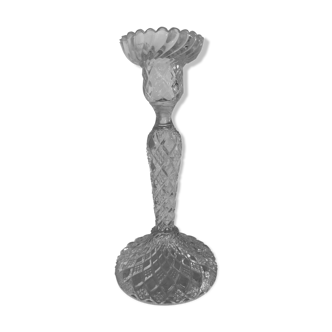 Portieux candle holder in molded glass