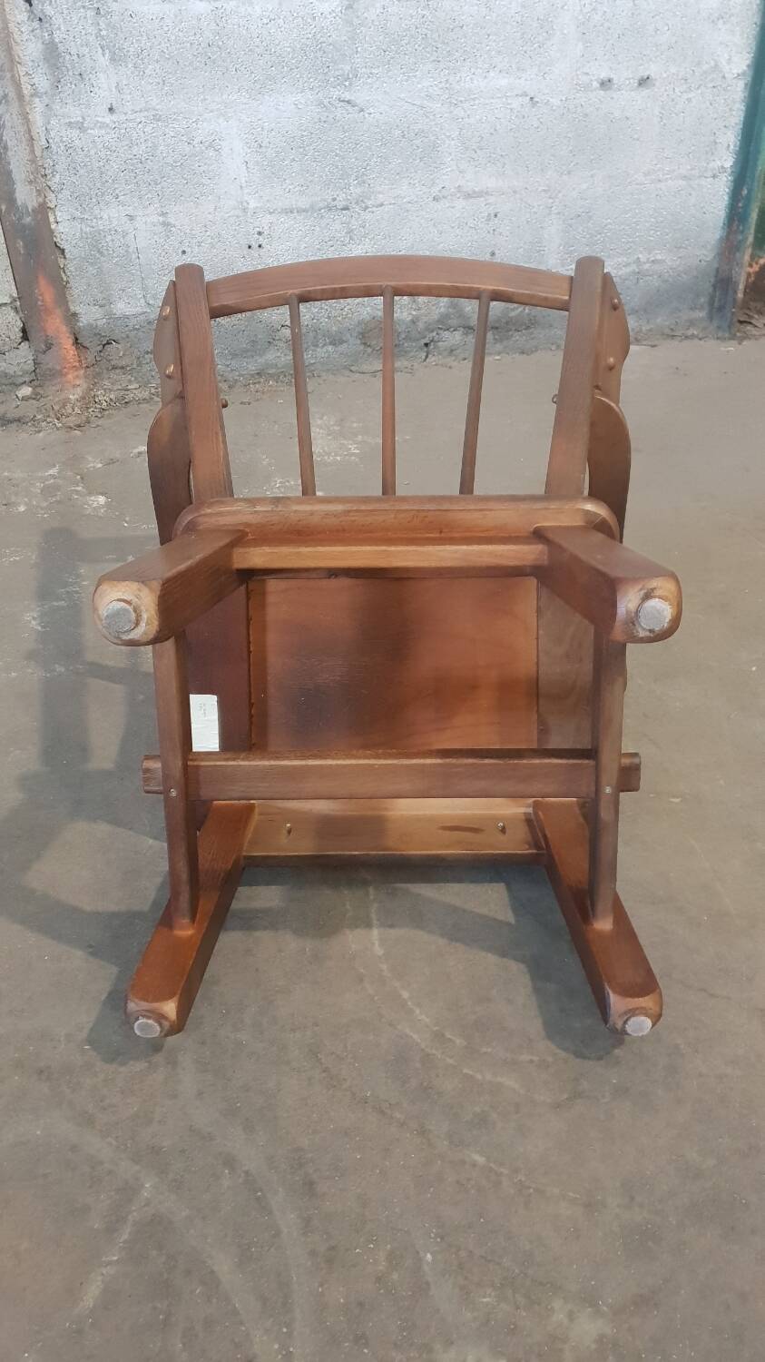 Paire de fauteuils en chêne brutaliste 1970