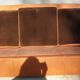 Sofa club leather 3 places buttoned back finish studded and velvet