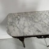 Louis XVI style console in gilded bronze, 20th century