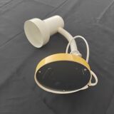 Desk lamp with articulated arm circa 1990/2000 white with yellow base