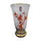 Vase ancien cristal et granité orange