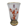 Vase ancien cristal et granité orange