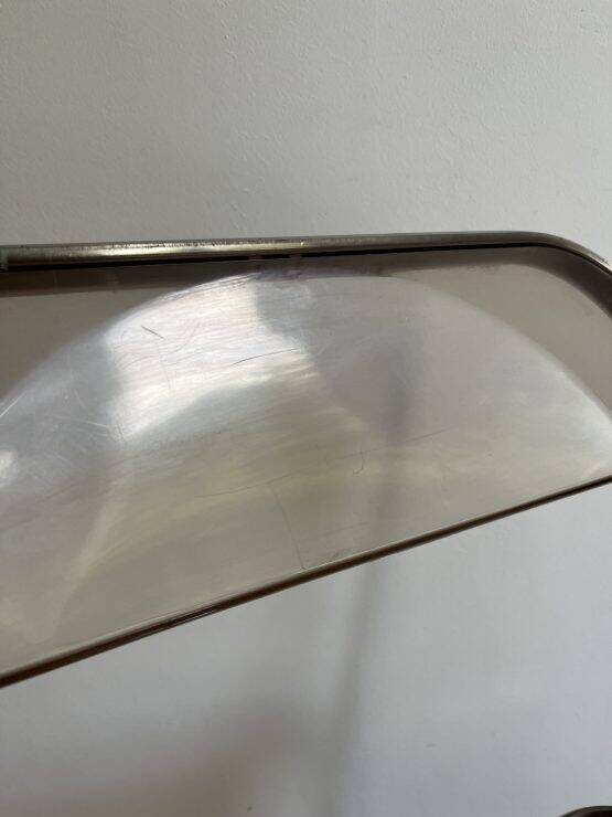 Chaise Plia plexi fumé par Giancarlo Piretti