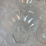 Série de 6 verres à porto en cristal