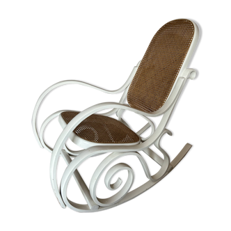 White rocking chair from the 1970s.