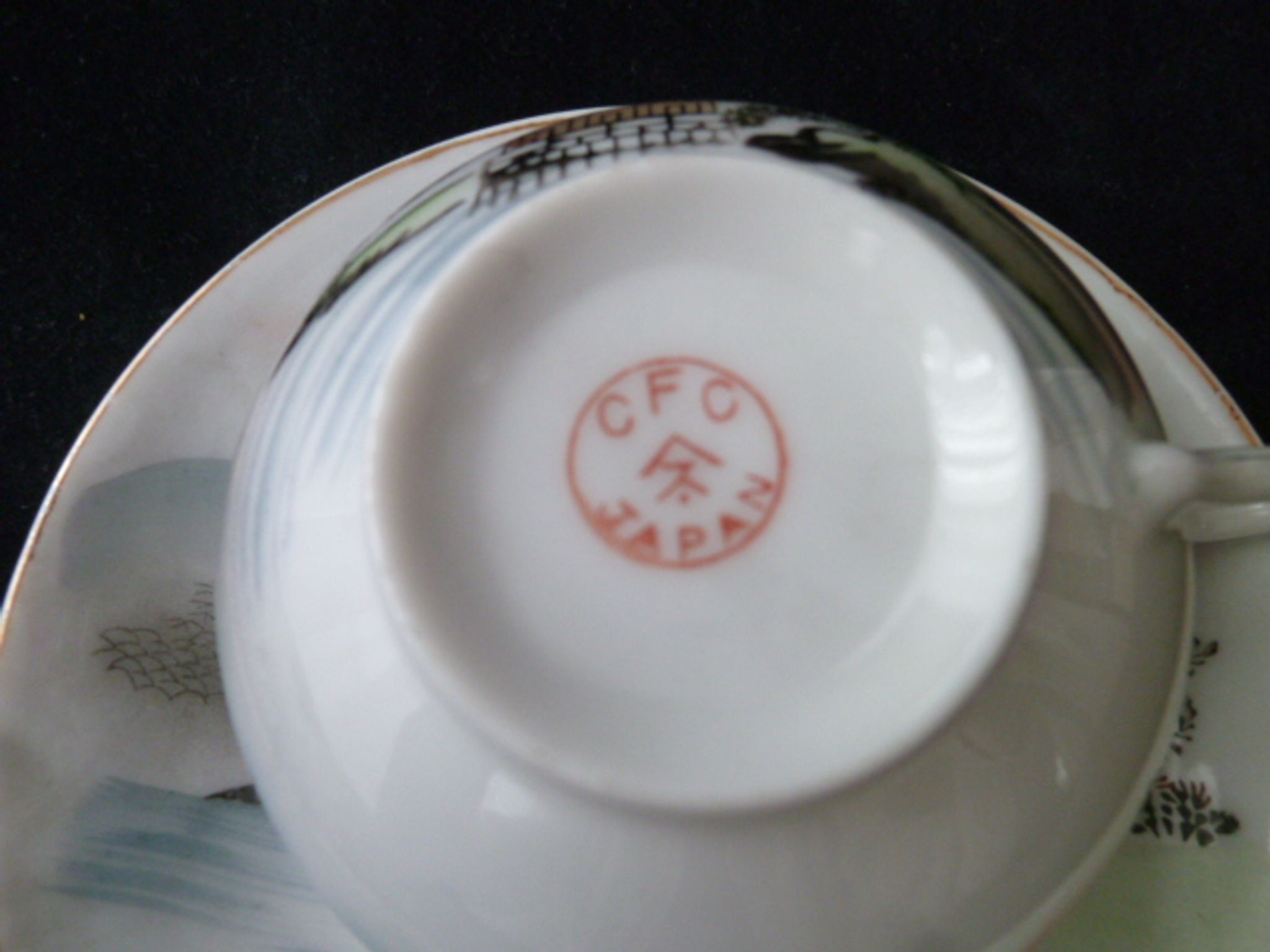 A tea cup or coffee made of CFC Japan porcelain